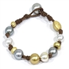 photo of Wendy Mignot Golden Gypsy South Sea Pearl and Tahitian Pearl and Leather Bracelet 6