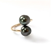 photo of Ohana Tahitian Pearl Single Wrap 14k Gold Filled Ring