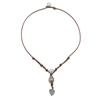 photo of Wendy Mignot Lift Your Heart Freshwater Pearl and Leather Necklace, Limited Edition