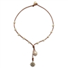 photo of Wendy Mignot Sun, Moon, Stars Freshwater Pearl and Leather Necklace