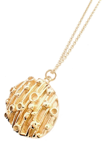 Atomic Disc necklace by Janesko