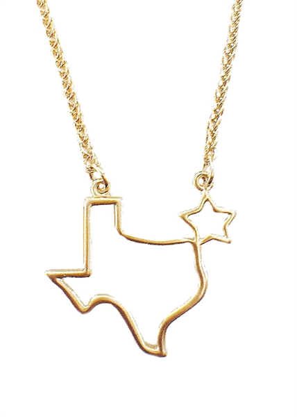 Traveler State Texas necklace by Jennifer Janesko