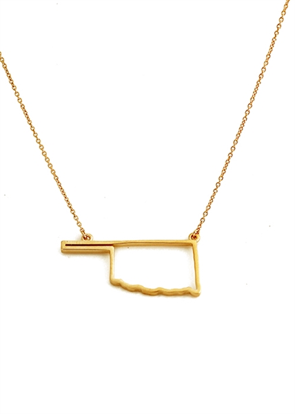 Traveler oklahoma necklace by Jennifer Janesko