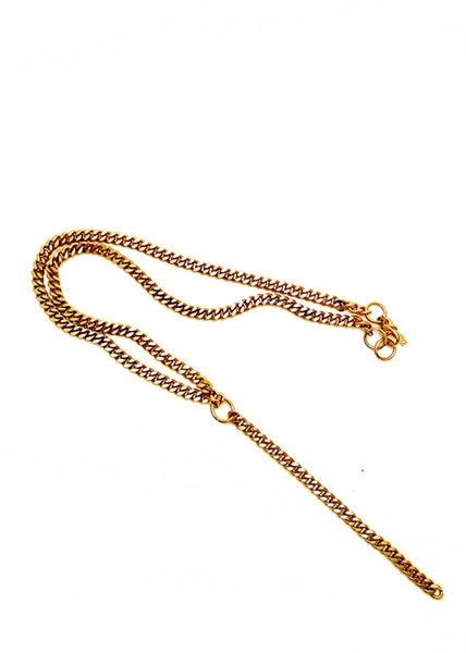 Rail Chain Lariat Necklace by Janesko