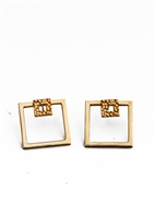 Corset Double Square Earring by Janesko