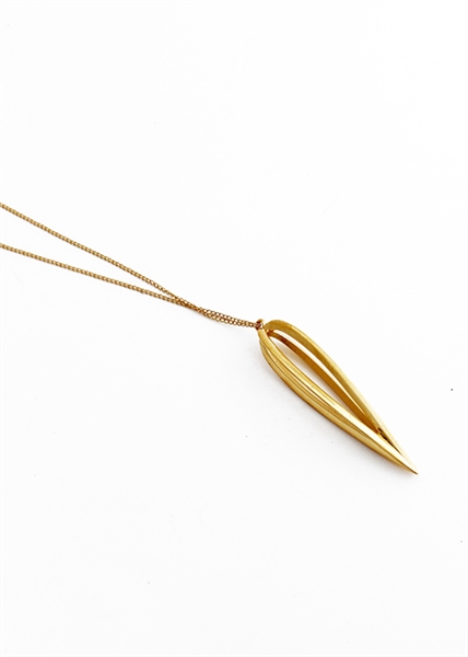 Curve Cage Pendant necklace by Kansas City Artist, Jennifer Janesko