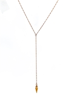 Plumb Bob Lariat Necklace by Janesko