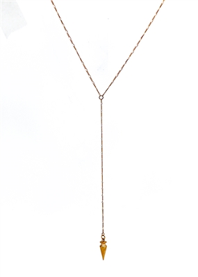 Plumb Bob Lariat Necklace by Janesko