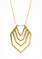 Herringbone Pendant Necklace by Janesko