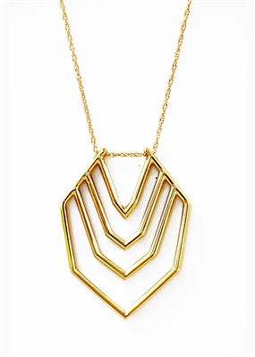 Herringbone Pendant Necklace by Janesko