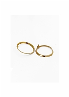 Beveled Hoops Small Earrings by Janesko