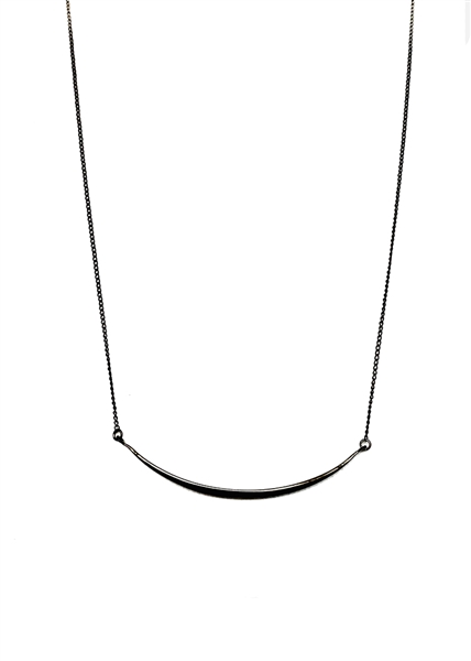 Custom Black Curve Necklace