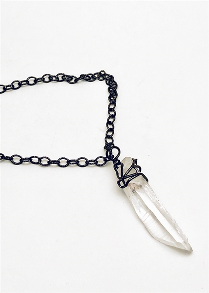 Custom Crystal Pendant Necklace by Janesko