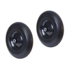 ALEKO 2WBNF16 Flat Free Replacement Wheels for Wheelbarrow 16 Inch (40.6 cm) No Flat Tires, Set of 2, Black