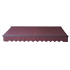 Motorized Retractable Black Frame Patio Awning 16 x 10 Feet - Burgundy - ALEKO