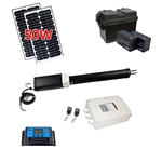 Single Swing Gate Operator - AS650 AC/DC - Solar Kit 50W - ALEKO