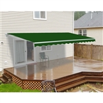 ALEKOÂ® Retractable Patio Awning GREEN Color - 10FT x 8FT