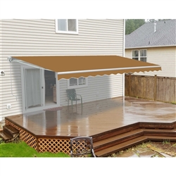 ALEKOÂ® Retractable Patio Awning SAND Color - 13FT x 10FT