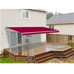 ALEKOÂ® Retractable Patio Awning BURGUNDY Color - 6.5FT x 5FT