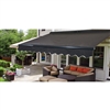 Half Cassette Retractable Patio Awning - 10 x 8 Ft. (3 x 2.4 m) - Black - ALEKO