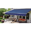 Half Cassette Retractable Patio Awning - 10 x 8 Ft. (3 x 2.4 m) - Blue - ALEKO