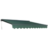 Half Cassette Motorized Retractable Patio Awning - 16 x 10 Feet - Green - ALEKO