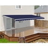 Motorized Retractable Patio Awning - 10X8 Feet - Blue - ALEKO