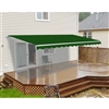 Motorized Retractable Patio Awning - 6.5X5 Feet - Green - ALEKO