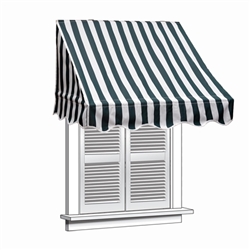 ALEKOÂ® Window Awning Green/White Stripe Color