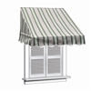 ALEKOÂ® Window Awning MULTI-STRIPE GREEN Color