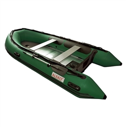 Inflatable Boat with Aluminum Floor - BT420 - 13.8 ft - Dark Green - ALEKO