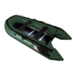 Inflatable Sport Boat with Wood Floor - 10.5 Feet - Green - ALEKO