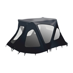 ALEKO&reg; BWTENT250BK Winter Waterproof Canopy Boat Tent Covering for Inflatable Boat, Black