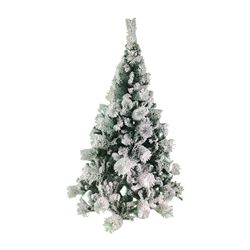 Snow Dusted Artificial Holiday Christmas Tree - 5 Foot - ALEKO