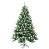 Snow Dusted Artificial Indoor Christmas Holiday Tree - 5 Foot - with Pine Cones - ALEKO