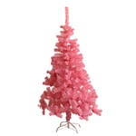 Artificial Indoor Christmas Holiday Tree - 5 Foot - Light Pink - ALEKO