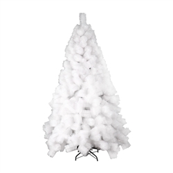 Snow Washed Artificial Indoor Christmas Holiday Tree - 5.5 Foot - White - ALEKO