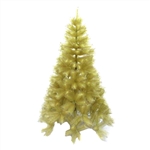 Artificial Indoor Christmas Holiday Tree - 6 Foot - Gold Glitter - ALEKO