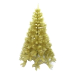 Artificial Indoor Christmas Holiday Tree - 7 Foot - Gold Glitter - ALEKO