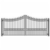 ALEKOÂ® MOSCOW Style Swing Dual Steel Driveway Gates 12'