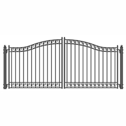 ALEKOÂ® DUBLIN Style Swing Dual Steel Driveway Gates 14' X 6 1/4' FREE SHIPPING!