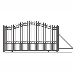 London Style Slide Steel Driveway Gate 14