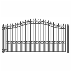 ALEKO LONDON Style Single Swing Steel Driveway Gate 14'