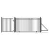 Steel Sliding Driveway Gate - 14 ft with Pedestrian Gate - 5 ft - MADRID Style - ALEKO