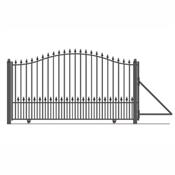 Munich Style Slide Steel Driveway Gate 14