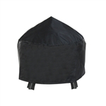 Heavy Duty Fire Pit Cover - Black - 28 x 13 Inches - ALEKO