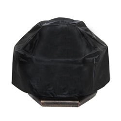 Heavy Duty Fire Pit Cover - Black - 28 x 21 Inches - ALEKO