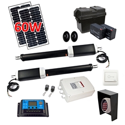 Dual Swing Gate Operator - GG1300 AC/DC - Solar Kit 60W - ALEKO