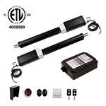 Dual Swing Gate Operator - GG1300U AC/DC - ETL Listed - Accessory Kit ACC4 - ALEKO