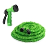 ALEKO GH100 Expandable Lawn Garden Hose 100 Foot with 6-way Spray Nozzle Hose, Green